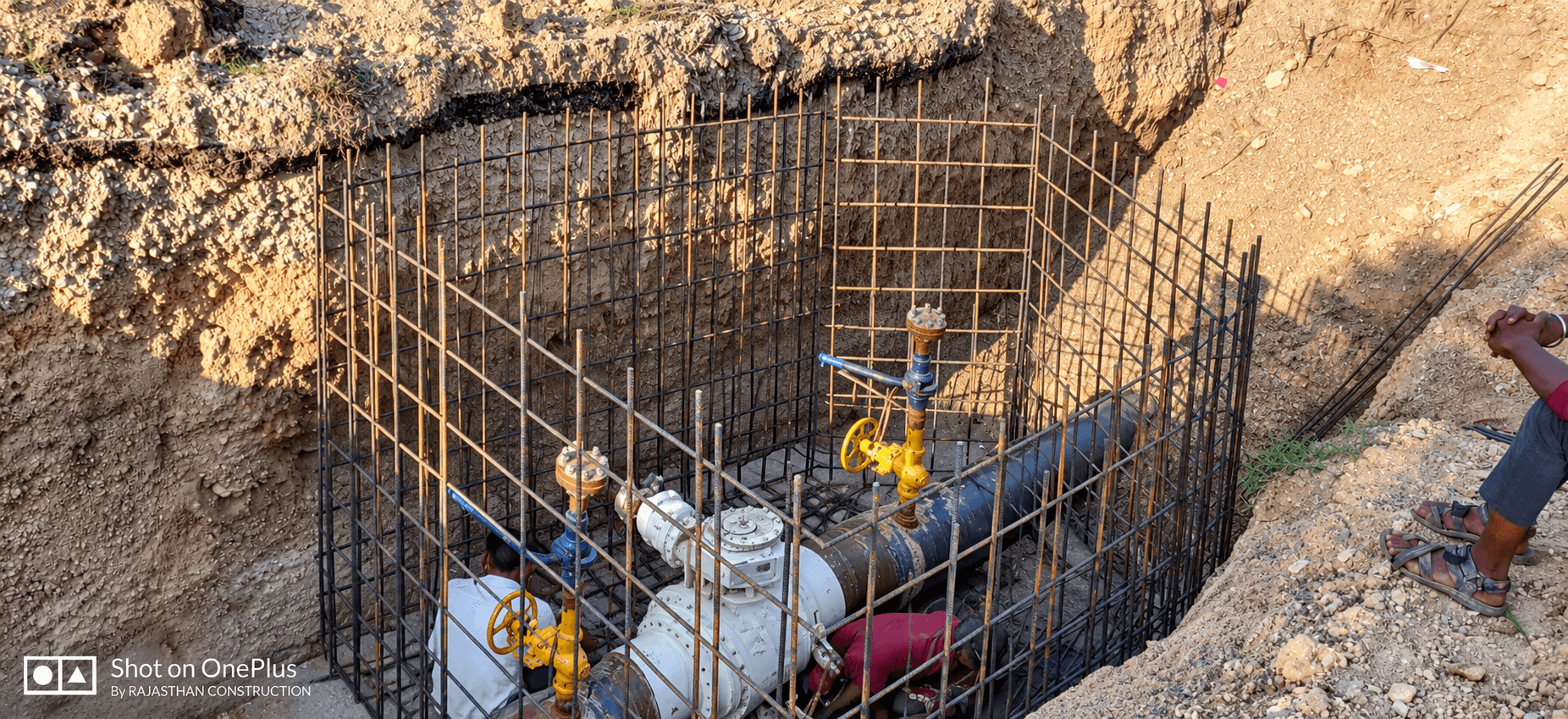 Adani Gas Chamber construction project at Shinghpur, Chittorgarh