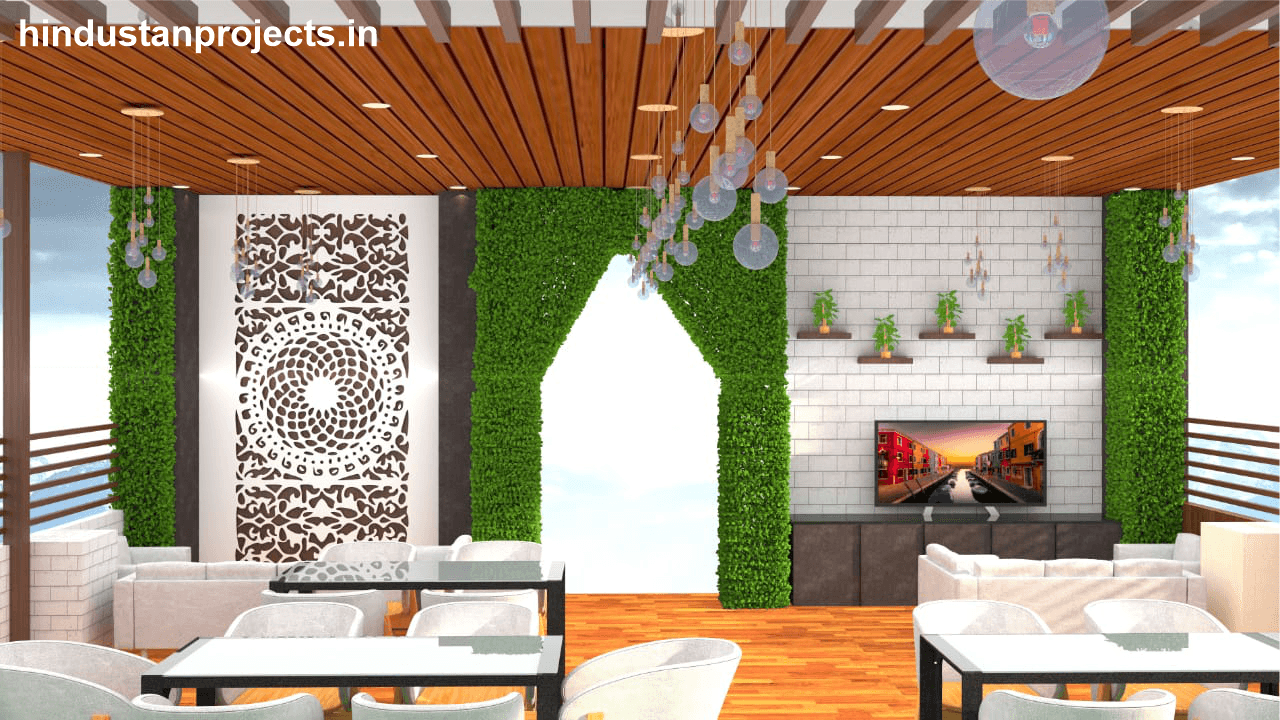 Pragya Chaya Rooftop Restaurant – Open-Air Dining Interior photo 2