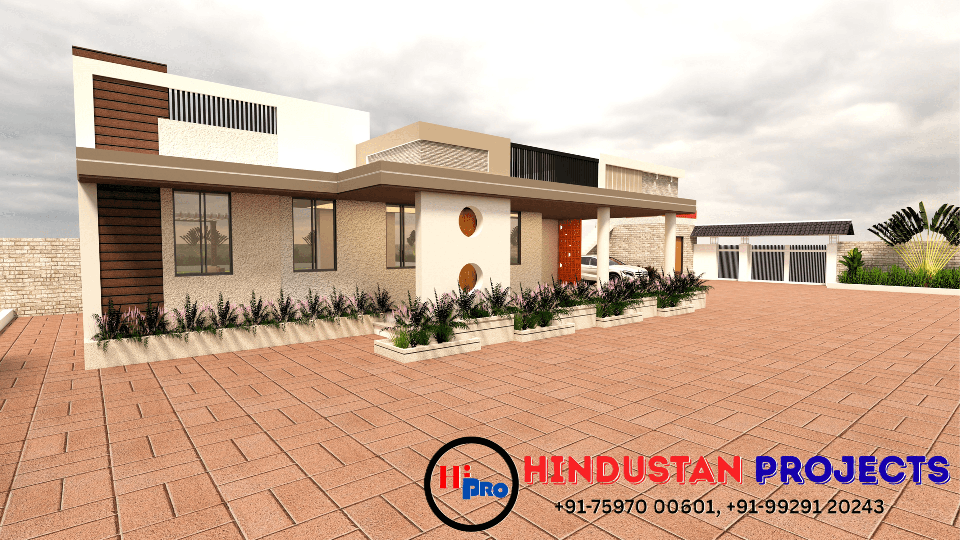 Vinod Bhandari Farmhouse – Exterior Elevation Design photo 2