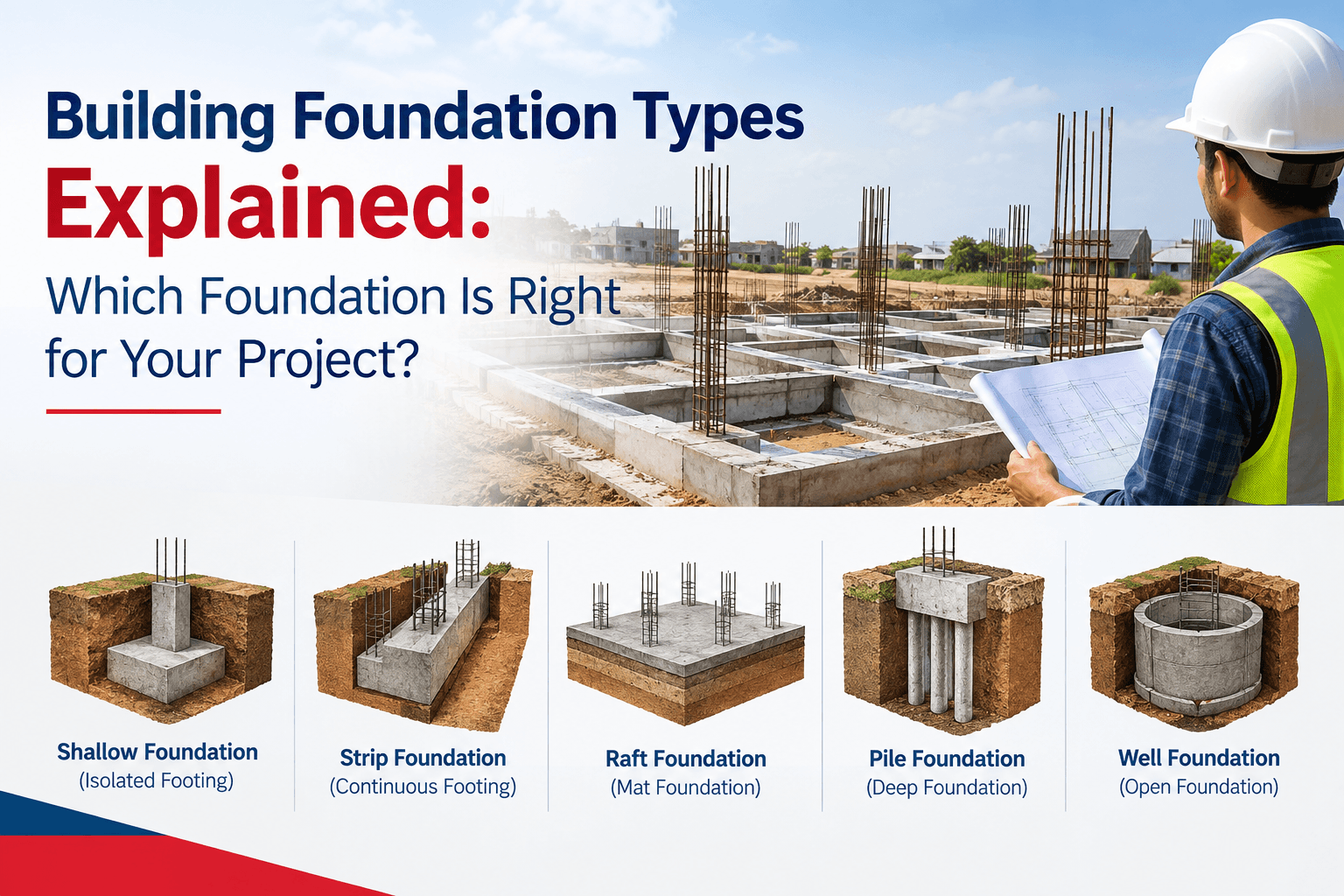 Building Foundation Types Explained: Which Foundation Is Right for Your Project?